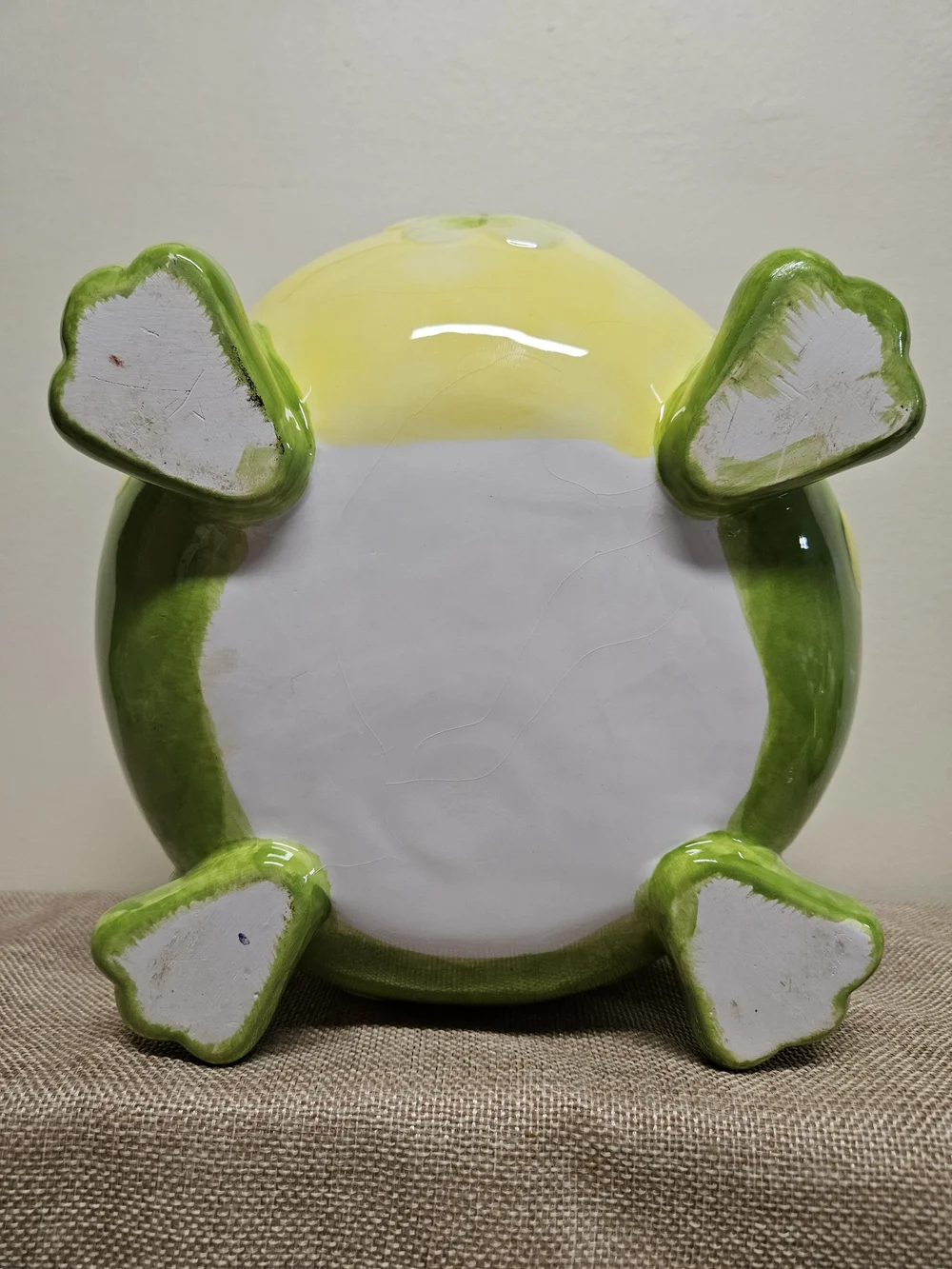 Toby Toad Ceramic Frog Cookie Jar